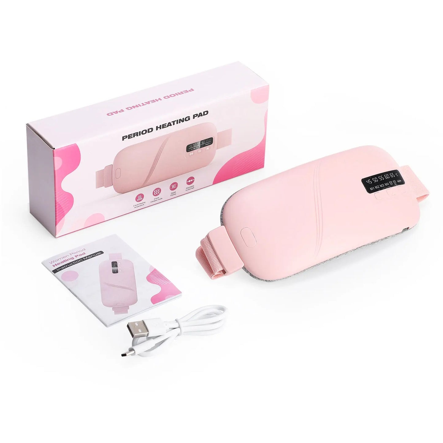 Portable heating belt for period cramps — view 2